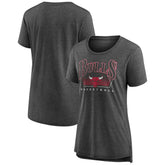 Gray Chicago Bulls Women's Selection Tri-Blend T-Shirt sale | NBA