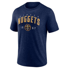 Navy Denver Nuggets Backboard Tri-Blend T-Shirt sale | NBA