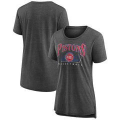 Gray Detroit Pistons Women's Selection Tri-Blend T-Shirt sale | NBA