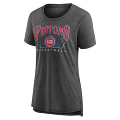 Gray Detroit Pistons Women's Selection Tri-Blend T-Shirt sale | NBA