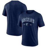 Navy Memphis Grizzlies Backboard Tri-Blend T-Shirt | NBA