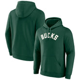 Hunter Green Milwaukee Bucks Wordmark Pullover Hoodie | NBA