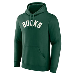 Hunter Green Milwaukee Bucks Wordmark Pullover Hoodie | NBA