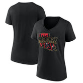 Black New Orleans Pelicans Women's Core Hometown Launch V-Neck T-Shirt | NBA