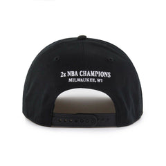 Black Milwaukee Bucks '47 Every Time Past Champs Hitch Adjustable Hat | NBA