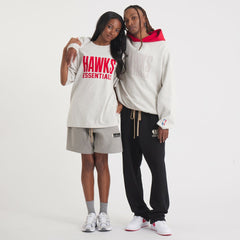 Heather Gray Atlanta Hawks Fear of God Unisex NBA x ESSENTIALS Pullover Hoodie | NBA