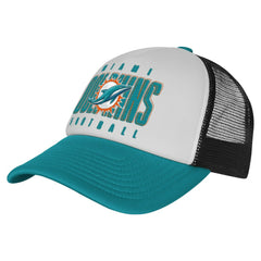 Miami Dolphins Youth Essentials Trucker Adjustable Hat | NFL Hot