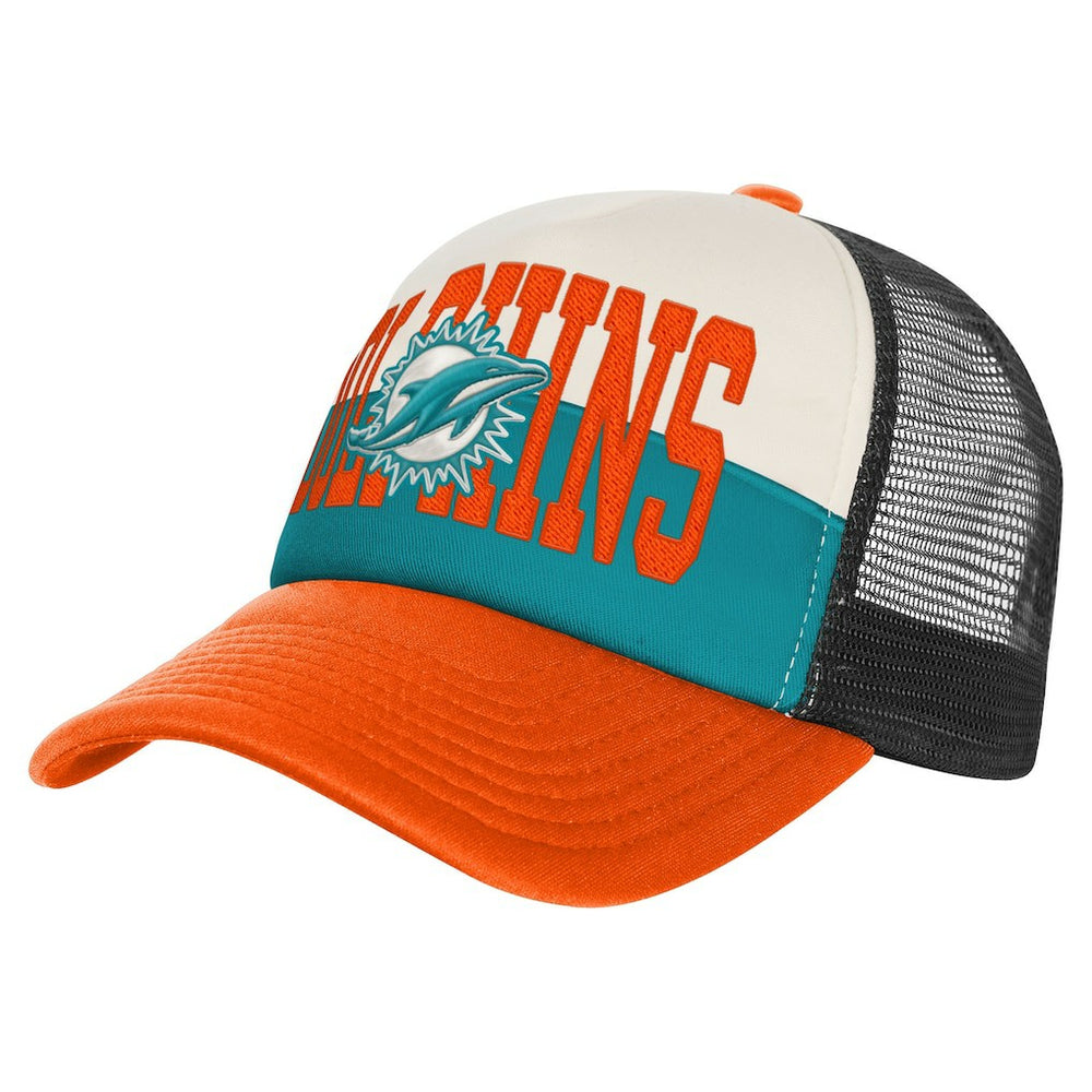 Miami Dolphins Youth Modern Fan Trucker Adjustable Hat | NFL Outlet