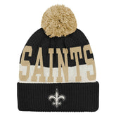 New Orleans Saints Outerstuff Youth Modern Fan Cuffed Knit Hat with Pom | NFL On sale