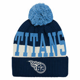 Tennessee Titans Outerstuff Youth Modern Fan Cuffed Knit Hat with Pom | NFL Outlet