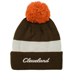 Cleveland Browns Outerstuff Youth Modern Fan Cuffed Knit Hat with Pom | NFL On sale