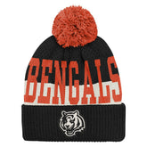 Cincinnati Bengals Outerstuff Youth Modern Fan Cuffed Knit Hat with Pom | NFL US