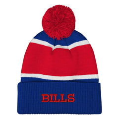 Buffalo Bills Outerstuff Girls Let's Play Cuffed Knit Hat with Pom | NFL US