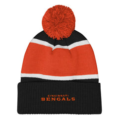 Cincinnati Bengals Outerstuff Girls Let's Play Cuffed Knit Hat with Pom | NFL On sale