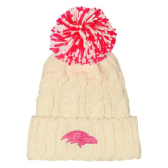 Baltimore Ravens Outerstuff Girls Cable Cuffed Knit Hat with Pom | NFL Discount