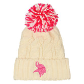 Minnesota Vikings Outerstuff Girls Cable Cuffed Knit Hat with Pom | NFL Near me