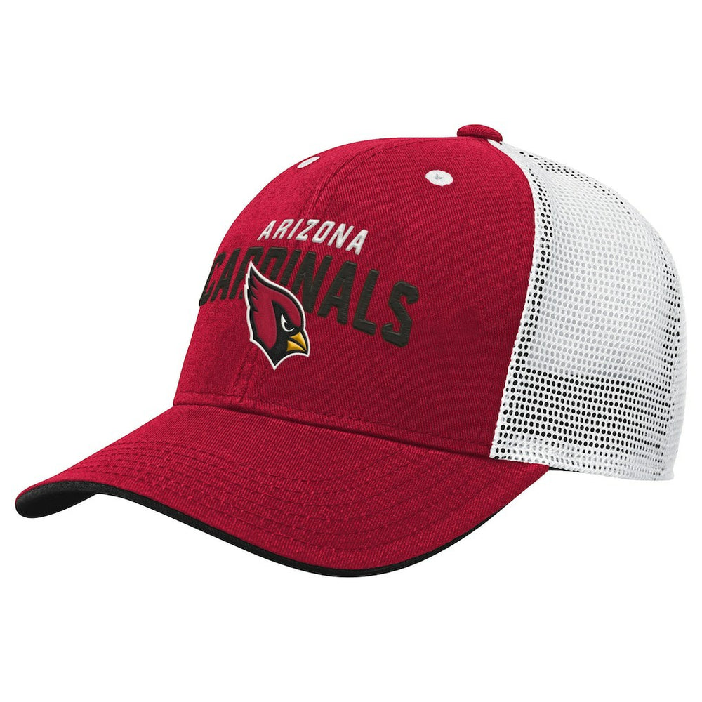 Arizona Cardinals Outerstuff Youth Core Lockup Trucker Adjustable Hat | NFL Outlet