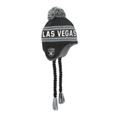 Las Vegas Raiders Outerstuff Youth Jacquard Tassel Knit Hat with Pom | NFL Outlet
