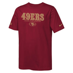 San Francisco 49ers Youth Sideline Team Issue T-Shirt | NFL Outlet