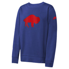 Buffalo Bills Youth Rewind Essential Pullover Crewneck Sweatshirt | NFL New