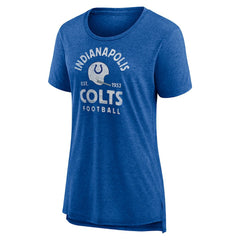 Indianapolis Colts Women's Vintage Arch Tri-Blend T-Shirt | NFL New