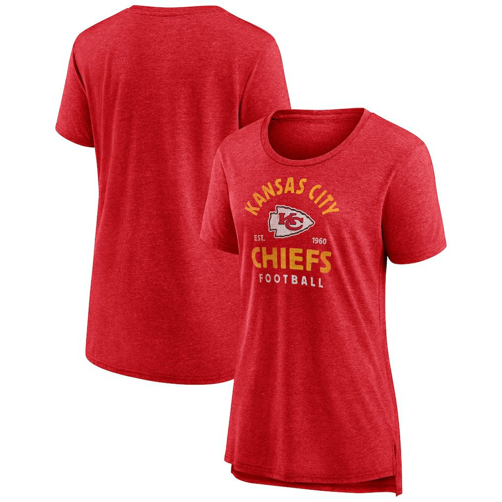 Kansas City Chiefs Women's Vintage Arch Tri-Blend T-Shirt | NFL US