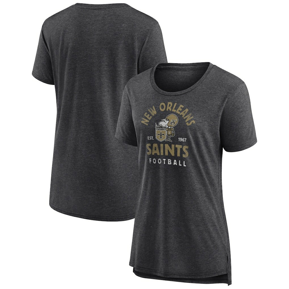 New Orleans Saints Women's Vintage Arch Tri-Blend T-Shirt | NFL New