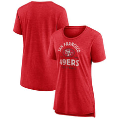 San Francisco 49ers Women's Vintage Arch Tri-Blend T-Shirt | NFL Discount