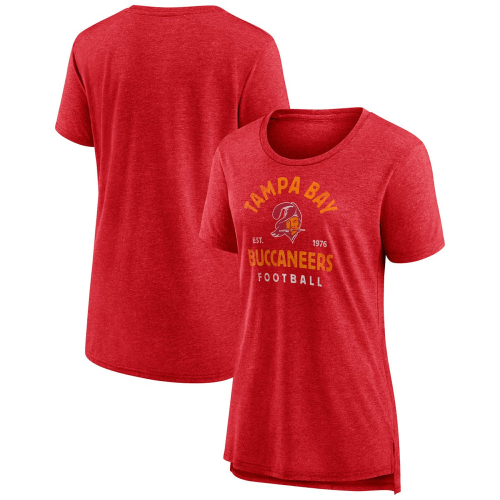 Tampa Bay Buccaneers Women's Vintage Arch Tri-Blend T-Shirt | NFL Hot