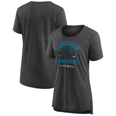 Carolina Panthers Women's Vintage Arch Tri-Blend T-Shirt | NFL Outlet