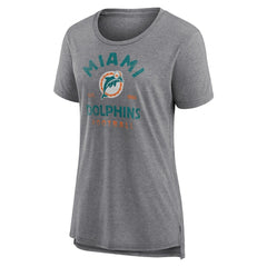 Miami Dolphins Women's Vintage Arch Tri-Blend T-Shirt | NFL Sale