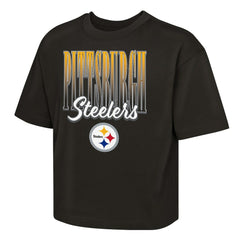 Pittsburgh Steelers Outerstuff Girls Youth Big City Boxy T-Shirt | NFL Near me