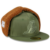 Olive Los Angeles Lakers x Alpha Industries Dog Ear 59FIFTY Fitted Hat | NBA