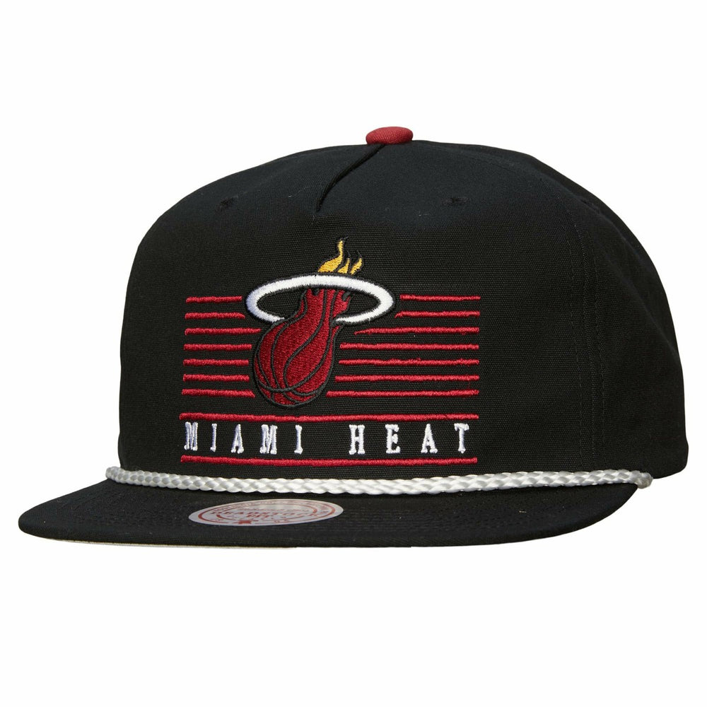 Black Miami Heat Ascend Deadstock Snapback Hat | NBA