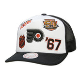 Philadelphia Flyers Mitchell & Ness Gridlock Trucker Adjustable Hat - NHL Hats