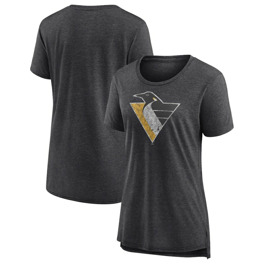Pittsburgh Penguins Women's Slow Whistle Tri-Blend T-Shirt - NHL T-shirts