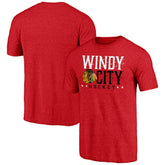 Chicago Blackhawks Shoot to Score Tri-Blend T-Shirt - NHL T-shirts