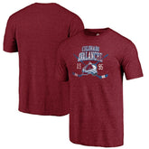 Colorado Avalanche Line Shift Tri-Blend T-Shirt - NHL T-shirts