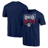 Columbus Blue Jackets Shoot to Score Tri-Blend T-Shirt - NHL T-shirts