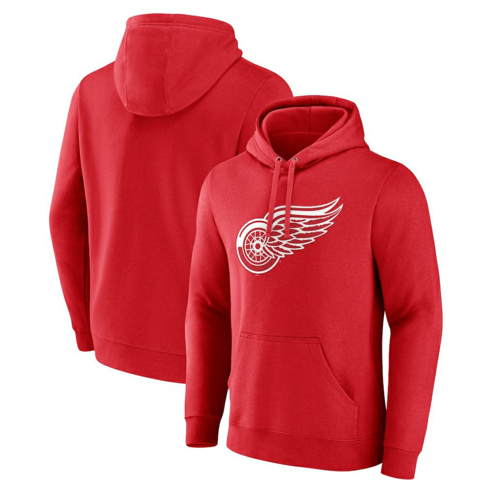 Detroit Red Wings Primary Logo Pullover Hoodie - NHL Hoodies