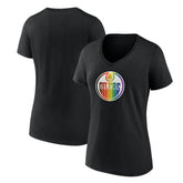 Edmonton Oilers Women's Team Pride V-Neck T-Shirt - NHL T-shirts