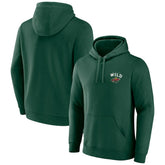 Minnesota Wild Team Lockup Pullover Hoodie - NHL Hoodies