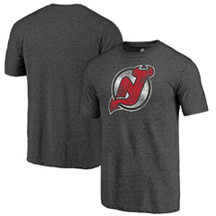New Jersey Devils Distressed Tri-Blend T-Shirt - NHL T-shirts