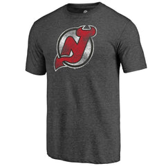 New Jersey Devils Distressed Tri-Blend T-Shirt - NHL T-shirts
