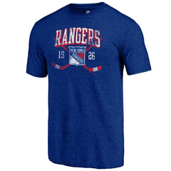 New York Rangers Line Shift Tri-Blend T-Shirt - NHL T-shirts