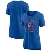 New York Rangers Women's Vintage Arch Tri-Blend T-Shirt - NHL T-shirts