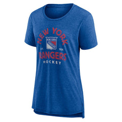 New York Rangers Women's Vintage Arch Tri-Blend T-Shirt - NHL T-shirts