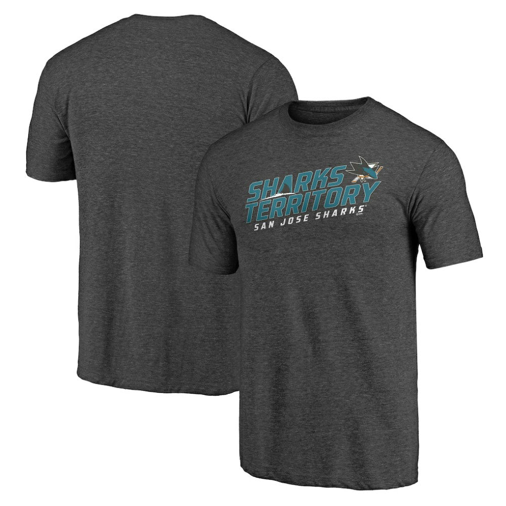 San Jose Sharks Shoot to Score Tri-Blend T-Shirt - NHL T-shirts