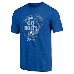 Tampa Bay Lightning Shoot to Score Tri-Blend T-Shirt - NHL T-shirts