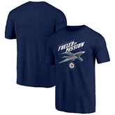 Winnipeg Jets Shoot to Score Tri-Blend T-Shirt - NHL T-shirts